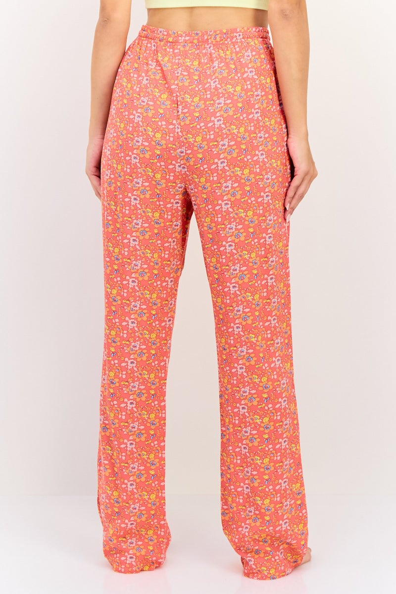 zivame Women Floral Print Drawstring Pyjama Pants, Multicolor - Image 3